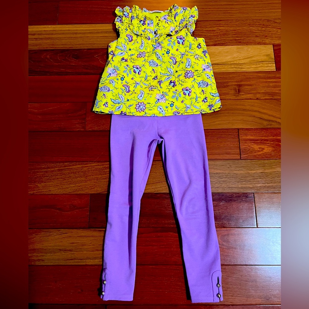 Janie & Jack 2 piece size 6 girls spring outfit.